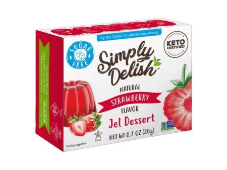 Simply Delish Strawberry Jel Dessert Mix - 20g For Discount