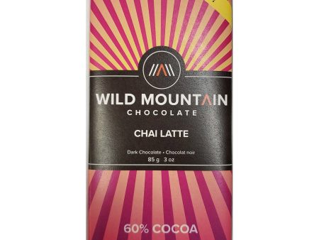 Wild Mountain Chai Latte 60% Dark Chocolate Bar - 85g For Discount