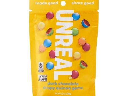 Unreal Dark Chocolate Crispy Quinoa Gems - 142g Discount