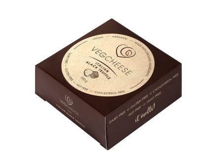 Vegcheese Italian Black Truffle Cheese - 200g Online Hot Sale