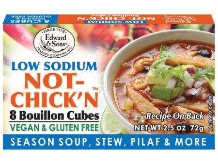 Edward & Sons Low Sodium Not-Chick n Bouillon Cubes - 72g Online Sale