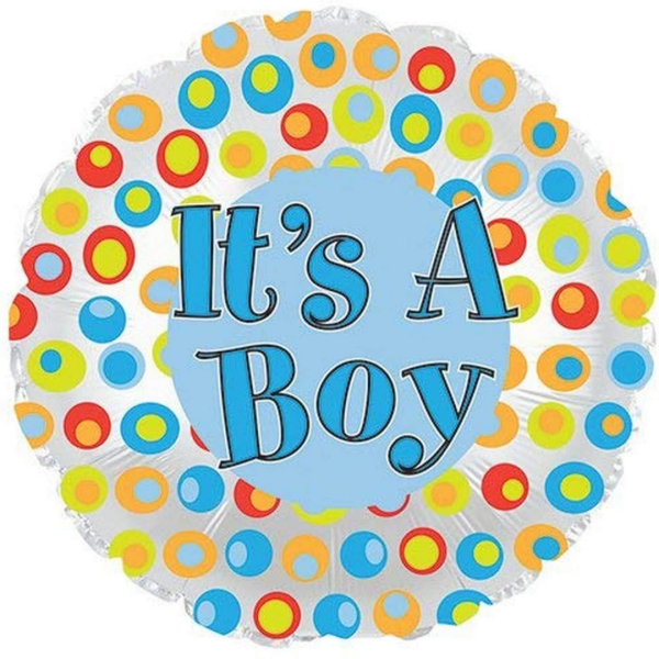 # 75 It’s A Boy Dots Balloon Online now