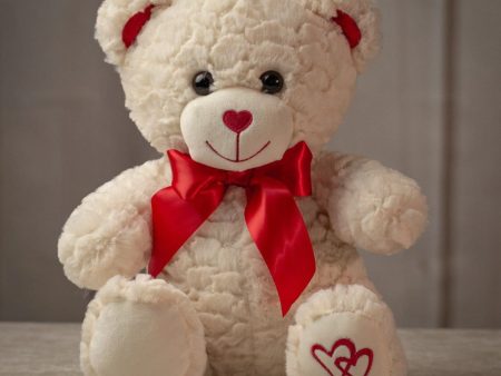 12  Heart Print Valentine Bear For Sale