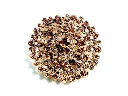 Glam Fabric Grand Topaz Brooch on Sale