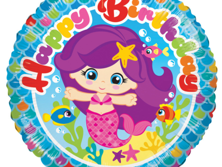 # 27 Mermaid Happy Birthday Balloon on Sale