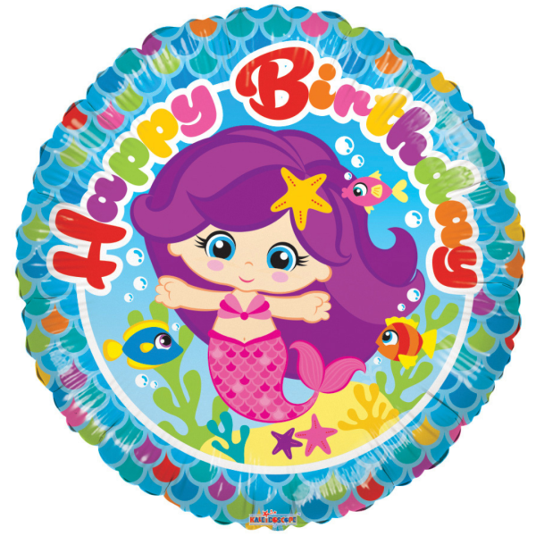 # 27 Mermaid Happy Birthday Balloon on Sale