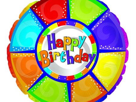 # 4 Happy Birthday Colorful Pieces Balloon Online