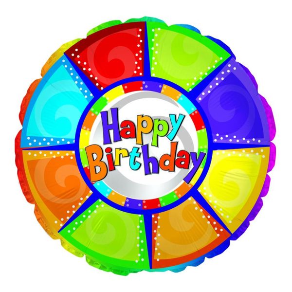 # 4 Happy Birthday Colorful Pieces Balloon Online