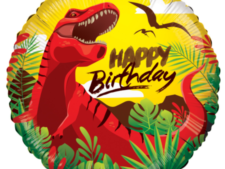 # 31 Red Dinosaur Happy Birthday Balloon Hot on Sale