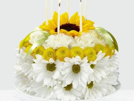 The Birthday Smiles Floral Cake Cheap