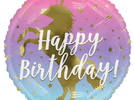 # 17 Unicorn Happy Birthday Balloon Sale