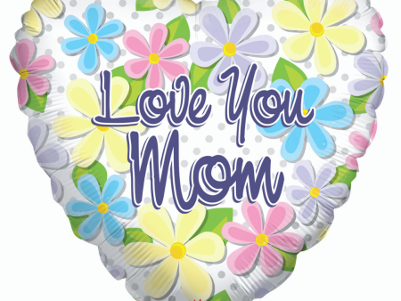 # 55 I Love You Mom  Heart Balloon For Cheap