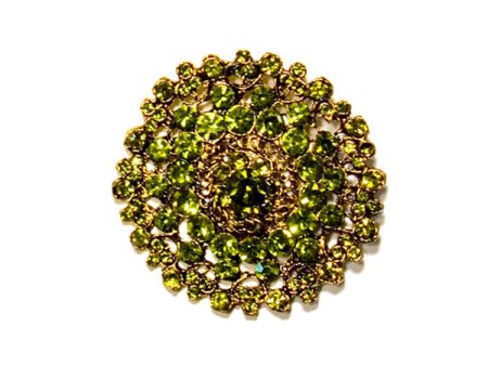 Glam Fabric Grand Sage Brooch Online