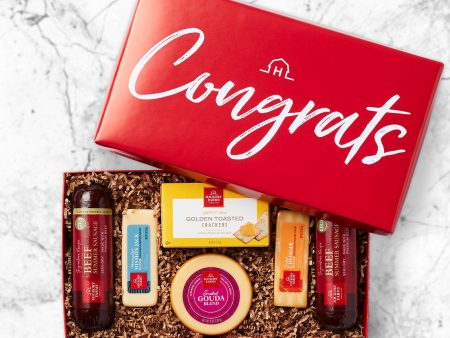 Congrats Meat and Cheese Gift Box Hot on Sale