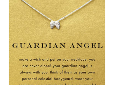 Angel Wing Necklace Silver For Cheap