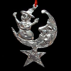 Snowman on the Moon Ornament Discount