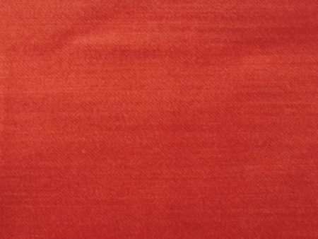 Glam Fabric Imperial Coral - Red Rayon Velvet Upholstey Fabric Cheap