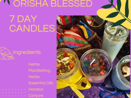 Orisha And Lwa Blessed 7 Day Candles Online now