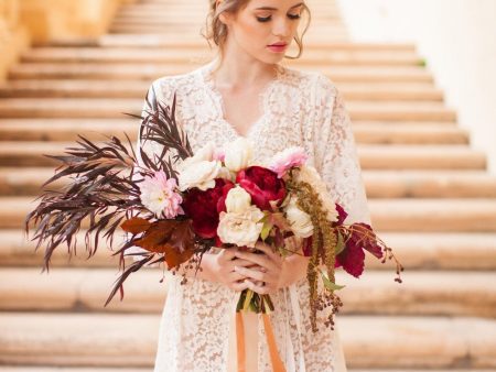 Elizabeth Lace Robe in ivory Fashion