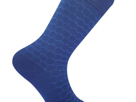 Dots Blue Organic Cotton Socks For Discount