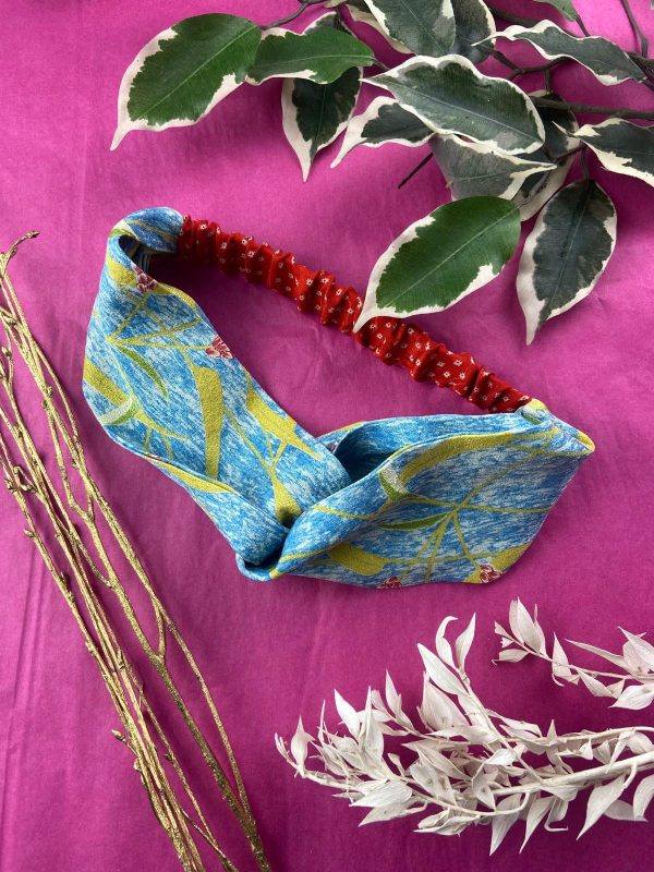 Kimono Silk Turban Headband - Wheat Fields Online