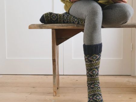 Isla Fair Isle Knitted Socks For Cheap