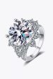 10 Carat Moissanite Flower-Shaped Ring Discount