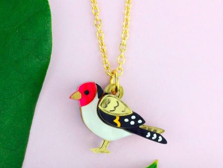 Goldfinch Charm Necklace For Cheap