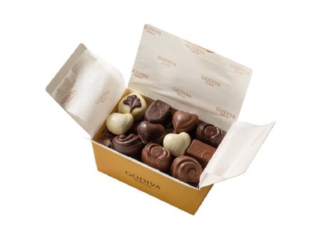 Gold Ballotin Praline Chocolate Box - 350g Discount