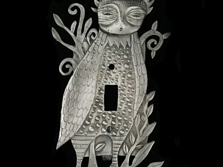 Leandra Drumm  Horned Owl  Switch Plate Online Sale