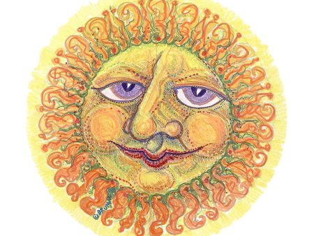 Round Sun with Color Print Discount