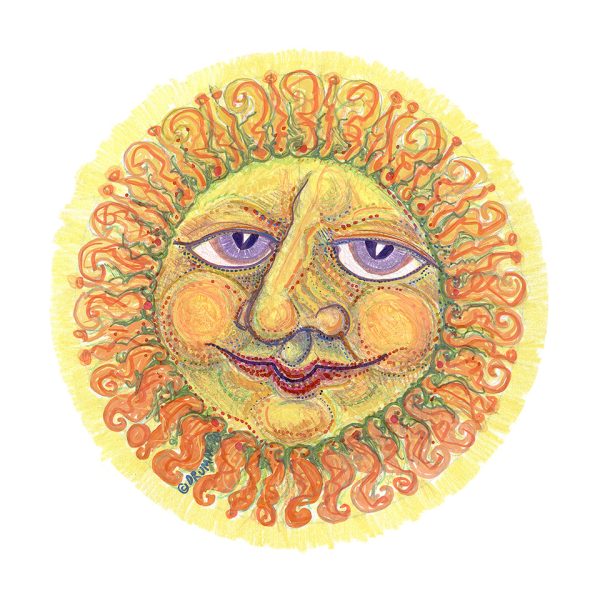 Round Sun with Color Print Discount