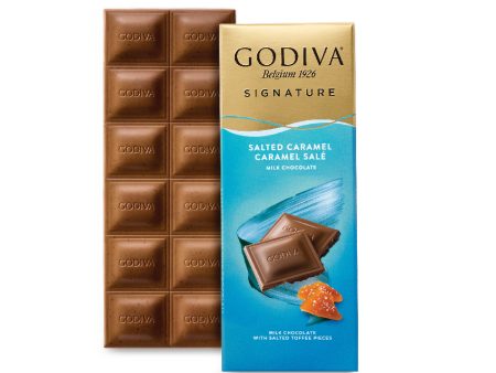 Salted Caramel Milk Chocolate Tablet - 90g on Sale