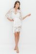 Swan Queen lace kimono bridal robe in Ivory Supply