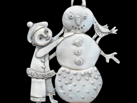 Leandra Drumm  Build a Snowman  Ornament Online Sale