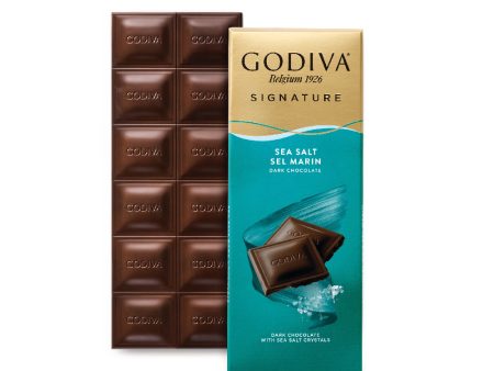 Dark Chocolate Tablet with Sea Salt - 90g Online Sale