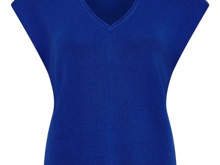 Polly Sapphire Blue Top Hot on Sale