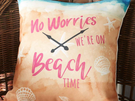 Beach Time Pillow For Cheap