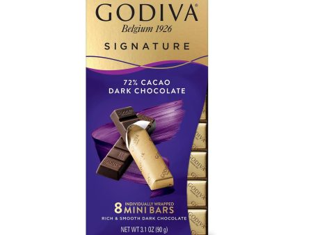 72% Dark Signature Mini Bars, 8pc Fashion