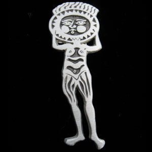 Crew-Cut Sun Man Pin Fashion