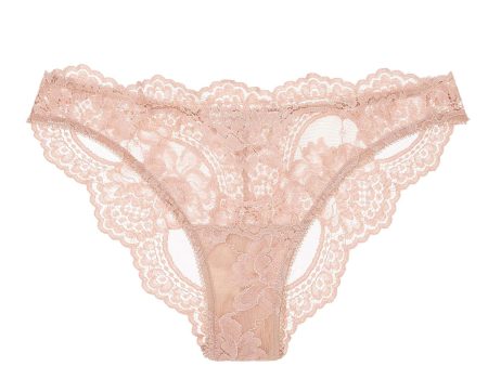 Rosa Scalloped French lace Panties briefs in Rose pink Online now