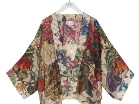 Stone Primula Mini Kimono on Sale