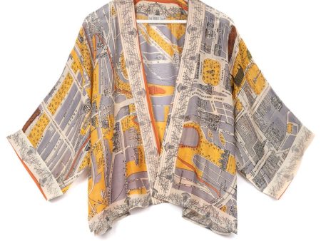 Edinburgh & Leith Map Mini Kimono Online now