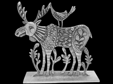 Leandra Drumm  Holiday Moose  Sculpture Online now