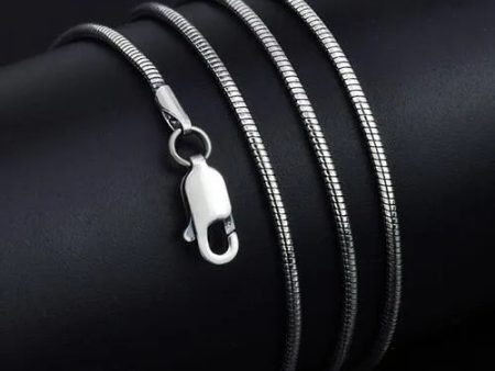 23.6  Snake Chain 925 Sterling Silver Necklace For Cheap