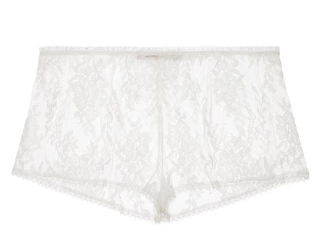 French lace shorties shorts in Ivory or Black Online now