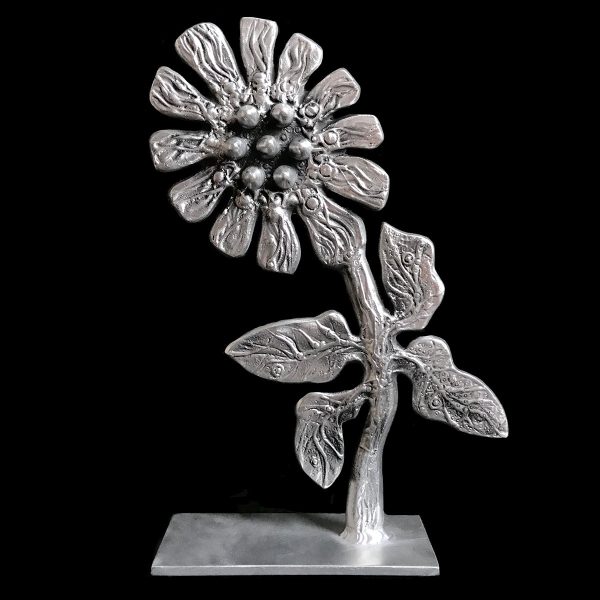 Spiky Flower Sculpture On Base For Discount