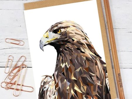 Illustrated Greeting Card - Golden Eagle Sale