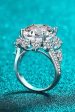 10 Carat Moissanite Flower-Shaped Ring Discount