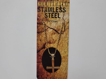 TAPER CROSS GP SS NECKLACE-4796 : 24 IN Online Sale